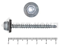 Саморез кровельный цинк, с шайбой EPDM, 4,8х51 Tech-KREP (150шт) Фасовка