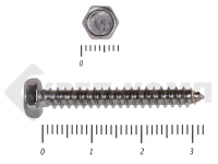 Саморез с шестигранной головой Нержавейка DIN7976 А2 4,2х32 (500шт)