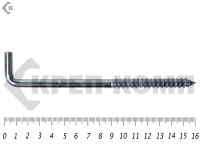 Шуруп с костылём L-образный 10х160 (2шт)