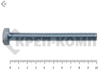 Болт полная резьба, цинк DIN933 6х100 пр.8,8 (25кг/1295)