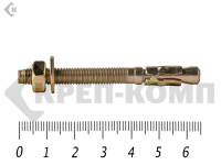 Анкер клиновой  6х 65, желтый цинк (100шт)