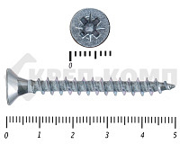 Саморез белый цинк POZY 4,5х50 (40шт)