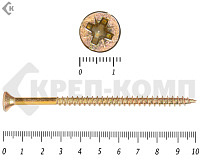 Саморез желтый цинк POZY 6х100 Фасовка (100шт)