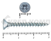 Саморез белый цинк POZY 3,5х30 (100шт)