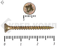 Саморез желтый цинк POZY  3х30 (150шт)