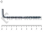 Шуруп с костылём L-образный 5х 80 (150шт) – фото