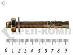 Анкер клиновой 10х 95, желтый цинк (5шт) – фото
